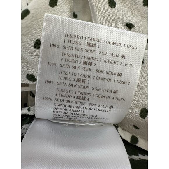 Stella McCartney Resort Mika Silk Drape Dress Size US 4 / EU 38 Multi Spot - Picture 14 of 14